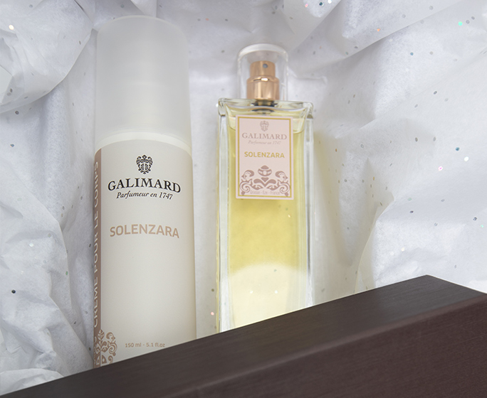 Coffret pour Elle : Eau de Parfum Solenzra et crème parfumée pour le corps Solenzara Galimard