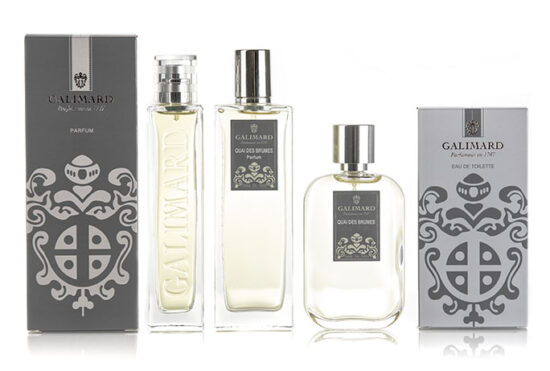 Gamme masculine de parfum "Quai des brumes" Galimard