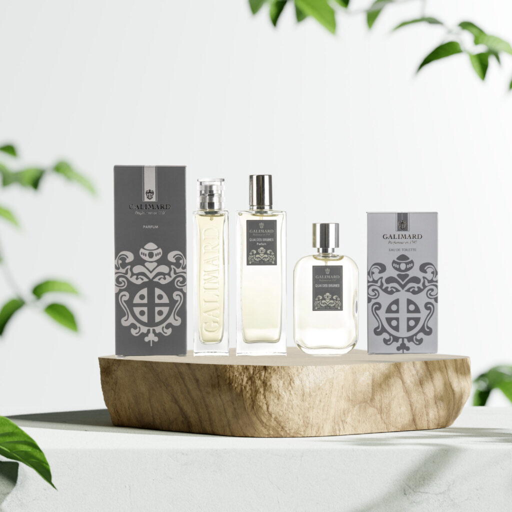 Gamme de parfum masculin Quai des Brumes Galimard