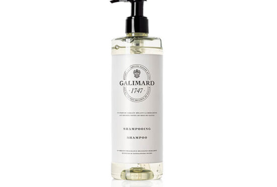 Shampoing de la gamme 1747 de la parfumerie grassoise Galimard